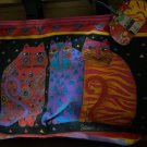 LAUREL BURCH CAT PURSE 8" X 12"