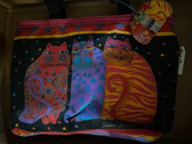 LAUREL BURCH CAT PURSE 8" X 12"