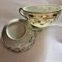 Vintage Noritake #175 Flat Cups & Saucers Set of 4 Gold Moriage ScrollsFlowers