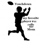 Football Player Decal