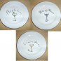 Pottery Barn Appetizer Plate 3 TO CHOOSE FROM Lemon Drop Appletini or Blue Moon