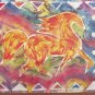 Trotting Horse Floor Cloth Floor Cloth or Table Topper