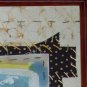 "The Neighborhood" Primitive Folk Art Batik, Original, Framed