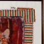 "Afternoon Cat" Original batik painting, framed