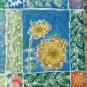 "Sue Cracks Up" Original Batik Art Quilt, Sunflowers, Sunbonnet Sue