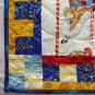 Blue Merry-Go-Round Horse Wall Hanging 14" quilted