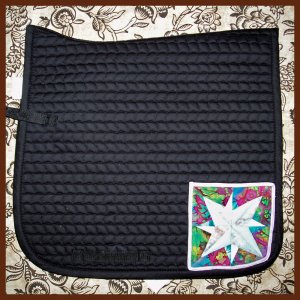 Blazing Star Black Saddle Pad 844