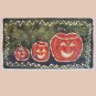 Pumkin Row batik floor cloth or table topper