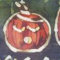 Pumkin Row batik floor cloth or table topper