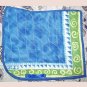 Blue and Spiral Batik Dressage Pad 872