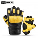 INBIKE Half Finger Racing Gloves Goat Skin Waterproof Hand Gloves for Mountain Bike Motorcycle CM206