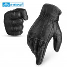 INBIKE Mens Shockproof Breathable Goatskin Leather Touch Screen Riding Motorcycle Gloves CM330