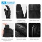 INBIKE Three Fingertips Touch Screen Outdoor Leather Full Finger Warm Riding Motorcycle Gloves CW861