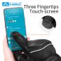 INBIKE Three Fingertips Touch Screen Outdoor Leather Full Finger Warm Riding Motorcycle Gloves CW861