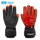 INBIKE Heated USB Rechargeable Waterproof Electric Thermal Leather Motorcycle Gloves HM1902