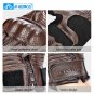 INBIKE Men Zipper Leather Full Finger Touchscreen Protective Motocross Racing Gloves IM805