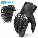 INBIKE Carbon Fiber Shell Leather Full Finger Touch Screen MTB Bike Motorcycle Gloves IM19820