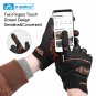 INBIKE Men Breathable Gloves Full Finger Thickened Pad Shockproof MTB Riding Cycling Gloves MC030