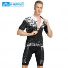 INBIKE Mens Cycling Jersey Set Outdoor Sport Shorts 3D Gel Padded T Shirt MTB Bike Jersey Suit G05