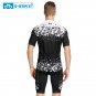 INBIKE Mens Cycling Jersey Set Outdoor Sport Shorts 3D Gel Padded T Shirt MTB Bike Jersey Suit G05