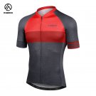 INBIKE Mens Sport Shirt 3 Pockets Short Sleeve Breathable Bicycle Running Cycling Jersey JS008