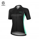INBIKE Women Short Sleeve Zipper Breathable MTB Bike Road Bicycle Cycling Jersey JS301