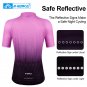 INBIKE Women Reflective Jersey Soft Shirts Anti Skid Running Climbing Bicycle Cycling Jersey JS305