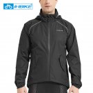 INBIKE Outdoor Sports Waterproof Reflective Rain Coat MTB Bike Windbreaker Jacket with Hood WB105