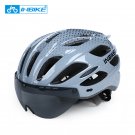 INBIKE Adjustable Personal Protective Helmet Eps Foam Motorcycle Bike Helmets with Goggle IH19201