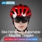 INBIKE Unisex PC Lens Helmet Detachable Magnetic Goggles Bicycle Cycling Bike Helmet IH19301