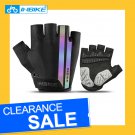 INBIKE Sports 5mm EVA Palm Pad Anti Slip Half Finger Reflective MTB Bike Cycling Riding Gloves MH519