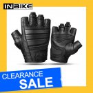 INBIKE Goatskin Leather Breathable Anti Slip Half Finger Motor Cycle Motorcycle Gloves CM205
