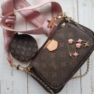 Louis Vuitton Women's Multi Pochette Bag with Pink Strap 24 x 13 x 4.5 cm
