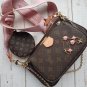 Louis Vuitton Women's Multi Pochette Bag with Pink Strap 24 x 13 x 4.5 cm