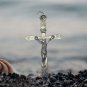 Sterling Silver Catholic Cross Pendant without Chain Jesus men's and women's