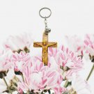 Catholic Christianity Jesus Cross Exquisite Car Plastic Key tag Keychain Pendant