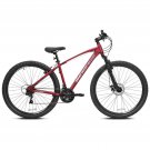 29" Genesis Silverton Mountain Bike Off Road Trail Tires 21-Speed Bicycle, Red