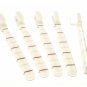 5-Pack Vintage White Stripes Design Toothbrush By Alan Stuart of New York