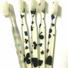 5-Pack Hearts and Clubs Vintage Design Toothbrush By Alan Stuart of New York