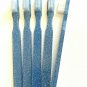 5-Pack Blue Glitter Vintage Design Toothbrush By Alan Stuart of New York