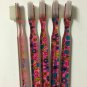 5-Pack Festive Pink Vintage Design Toothbrush By Alan Stuart of New York