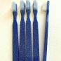 5-Pack Navy Blue Stardust Vintage Design Toothbrush By Alan Stuart of New York