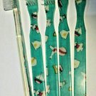 5-Pack Vintage Beach Games Design Toothbrush By Alan Stuart of New York