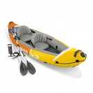 Intex Sierra K2 Double-Seat Lightweight Inflatable Kayak w/ Oars & Hand Pump