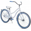 Women's Beach Cruiser Bike 26 Inch Perfect Fit Steel Frame Comfort Ride, White