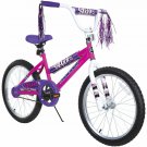 Girls 20" Sapphire Bike w/ Colorful Graphics & Streamers, Ages 6-10, Purple