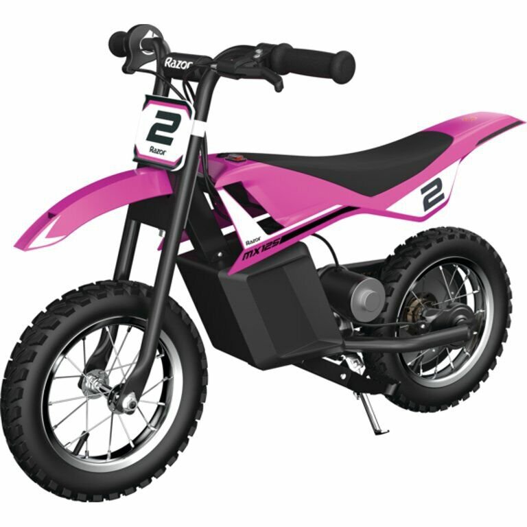 Kid's Razor Dirt Rocket MX125 Electric-Powered Dirt Bike, Ages 7+, Pink