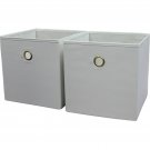 4-PACK Collapsible Fabric Cube Storage Bins (10.5" x 10.5"), Multiple Colors