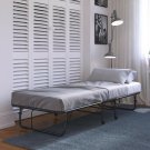 Folding Guest Bed with 5" Mattress 74"L x 37"W x 16"H, Space Saving Design, Twin