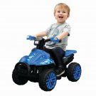 Toddler Blue Camo Quad Battery-Powered Ride-On Motorized Vehicle, Age 18+, Blue